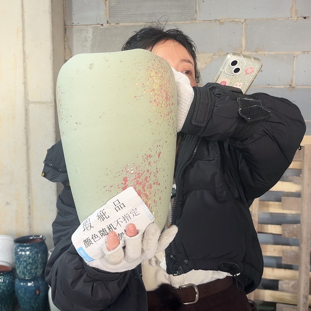 瑕疵一个高31/17红陶