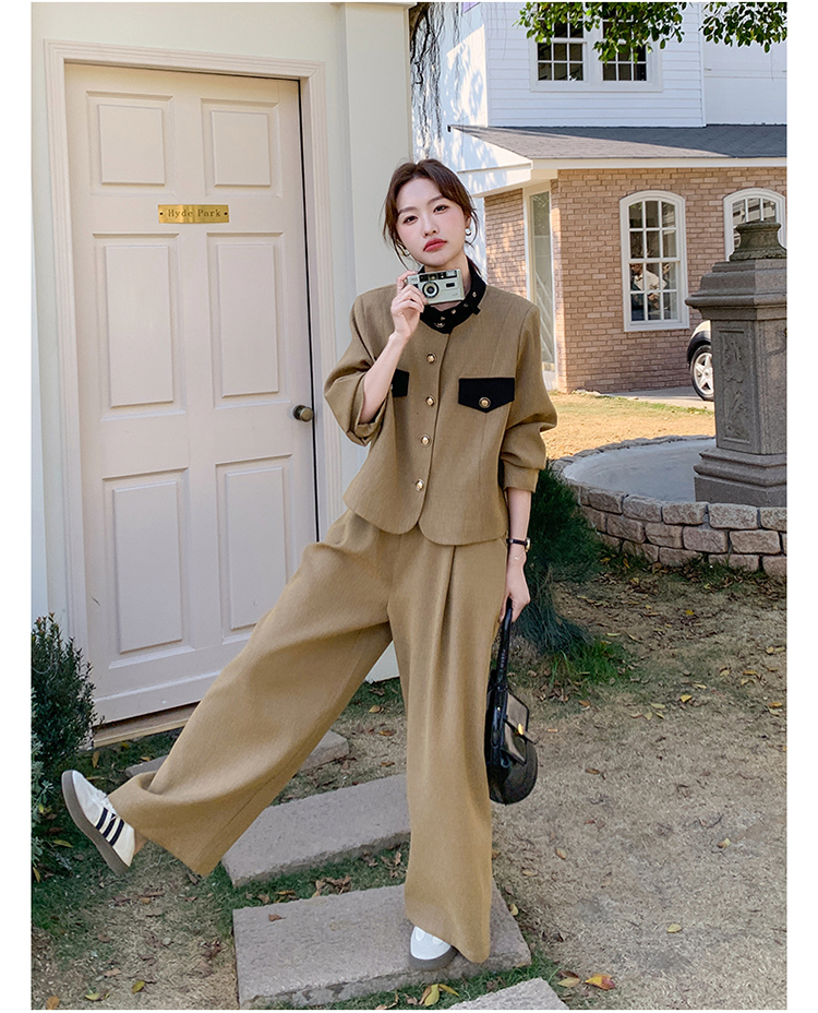  老钱风西装套装女春秋2025新款高级感流行超火两件套BD405