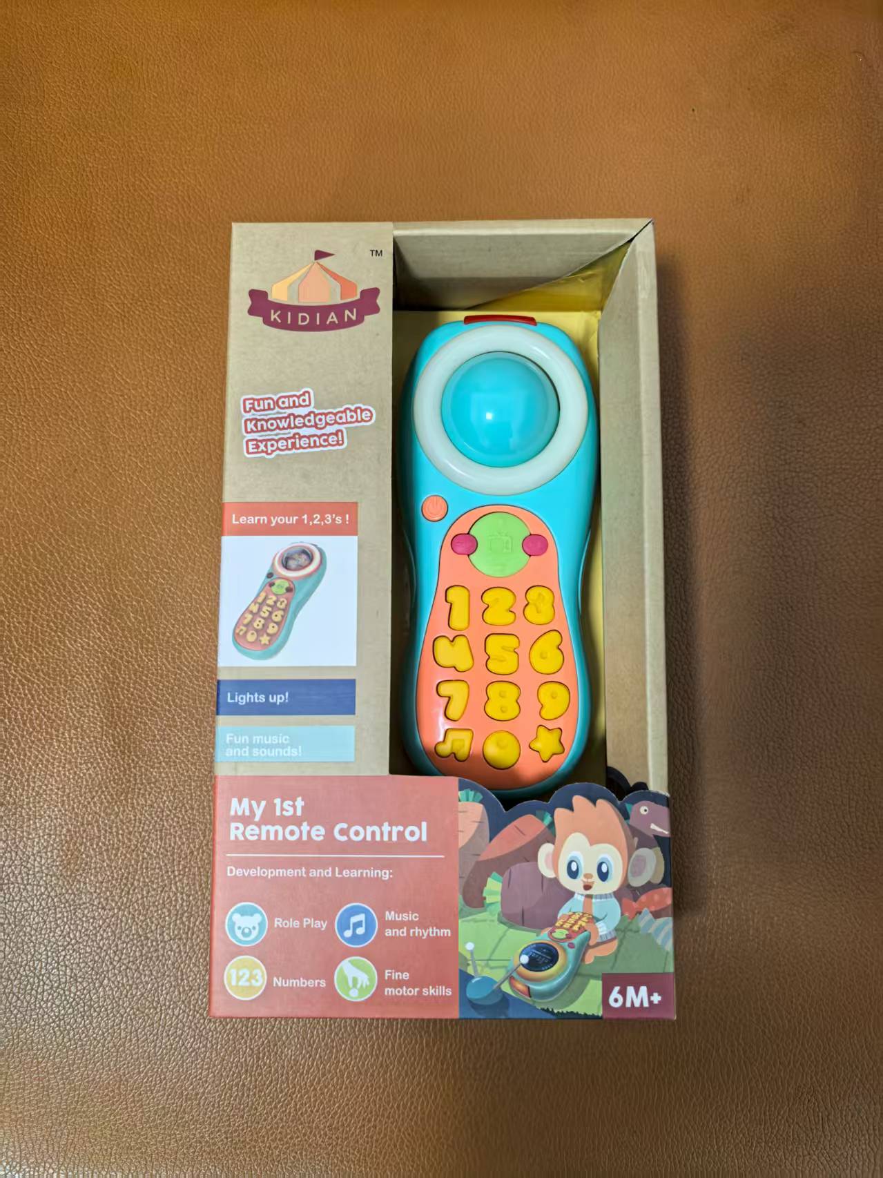 KiDian正版早教声光玩具-松鼠遥控器