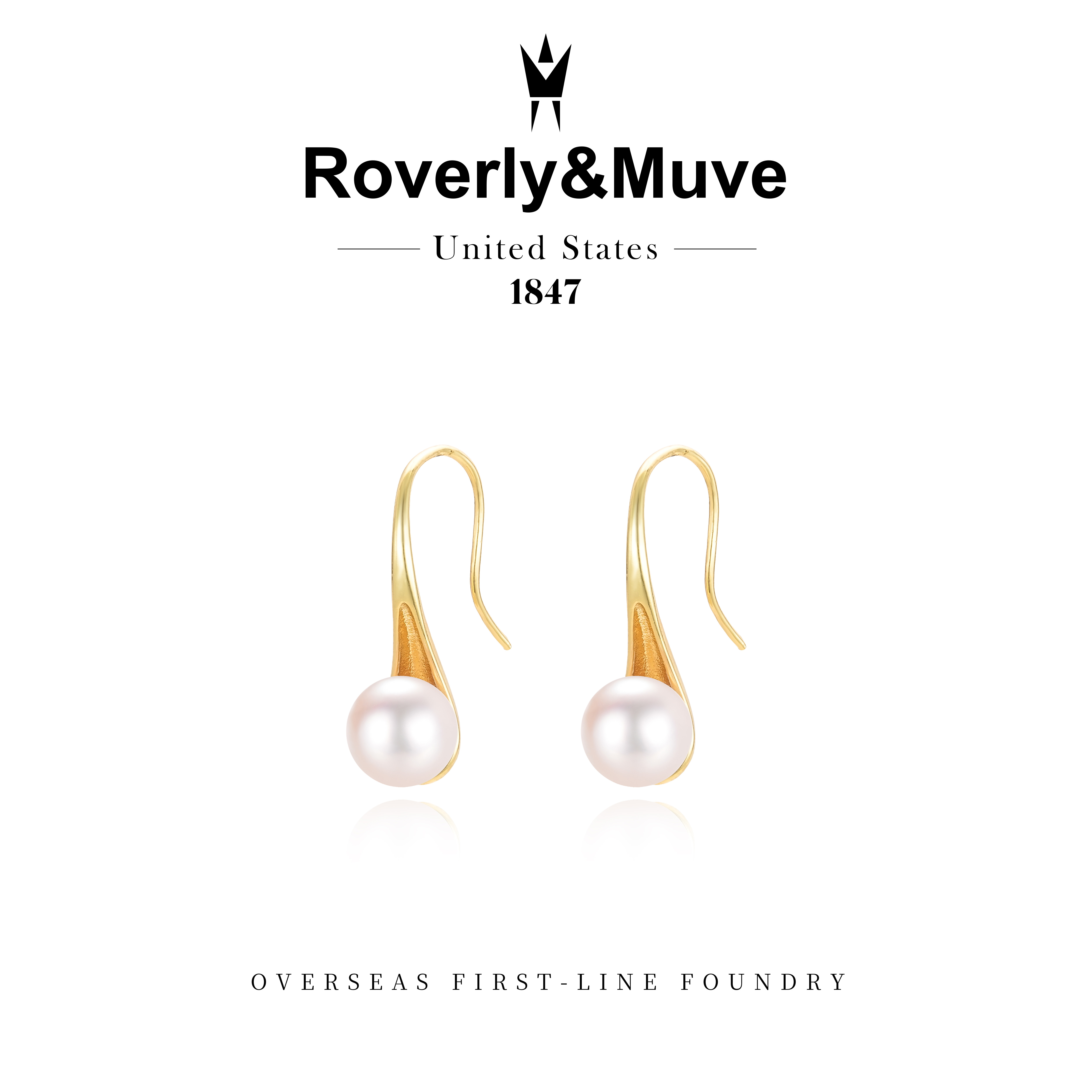 Roverly&Muve★珍珠少女 百搭挂钩耳环 G1014