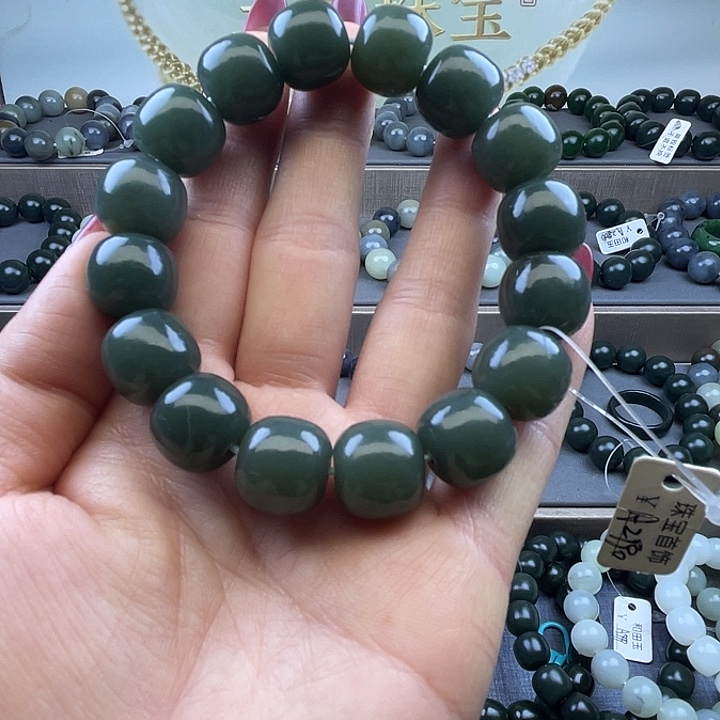 和田玉未镶嵌手链