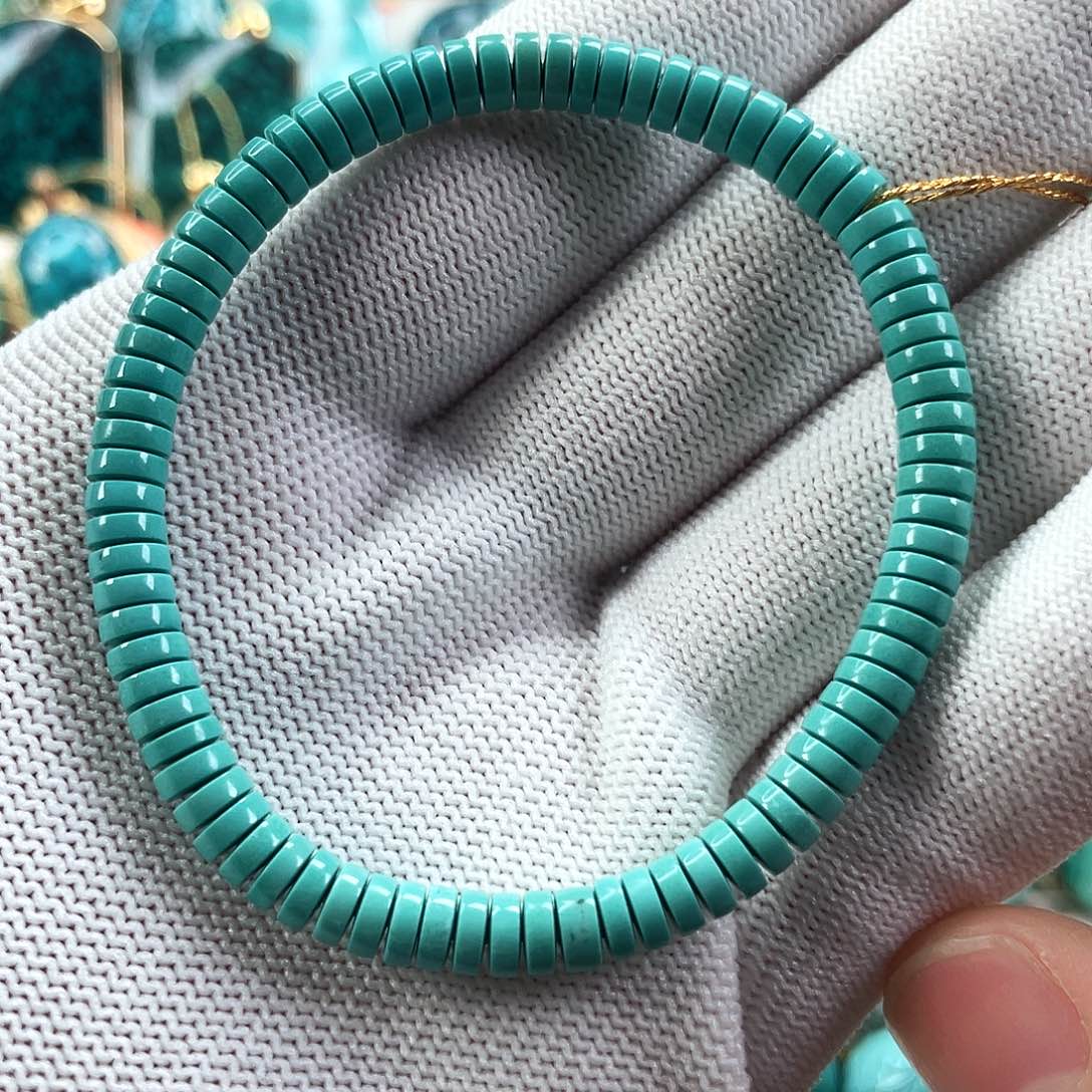 绿松石未镶嵌车挂