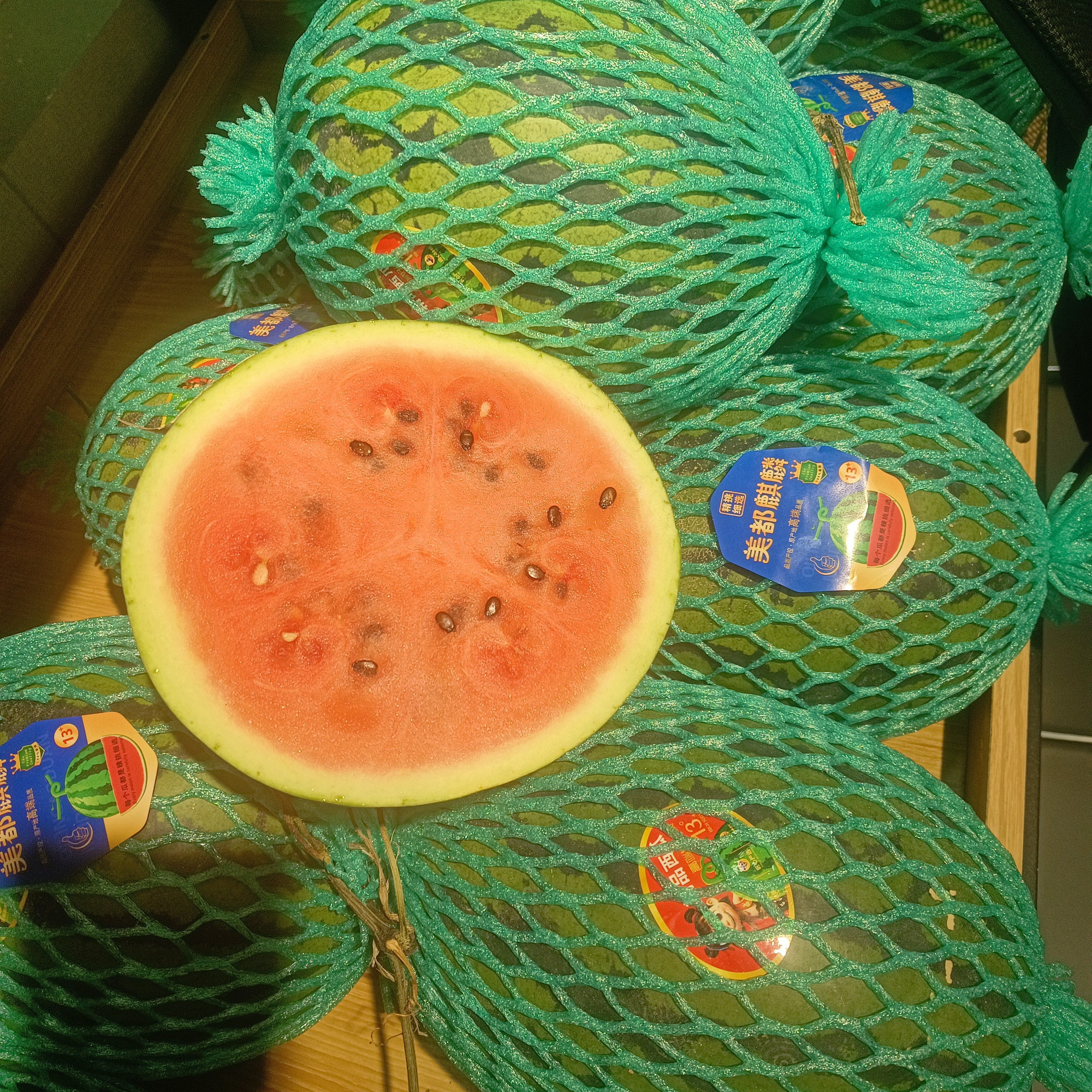 精品甜王西瓜一个脆甜多汁当季新鲜水果山东省