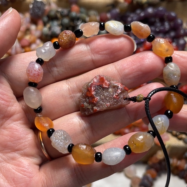 玛瑙/玉髓合金手链