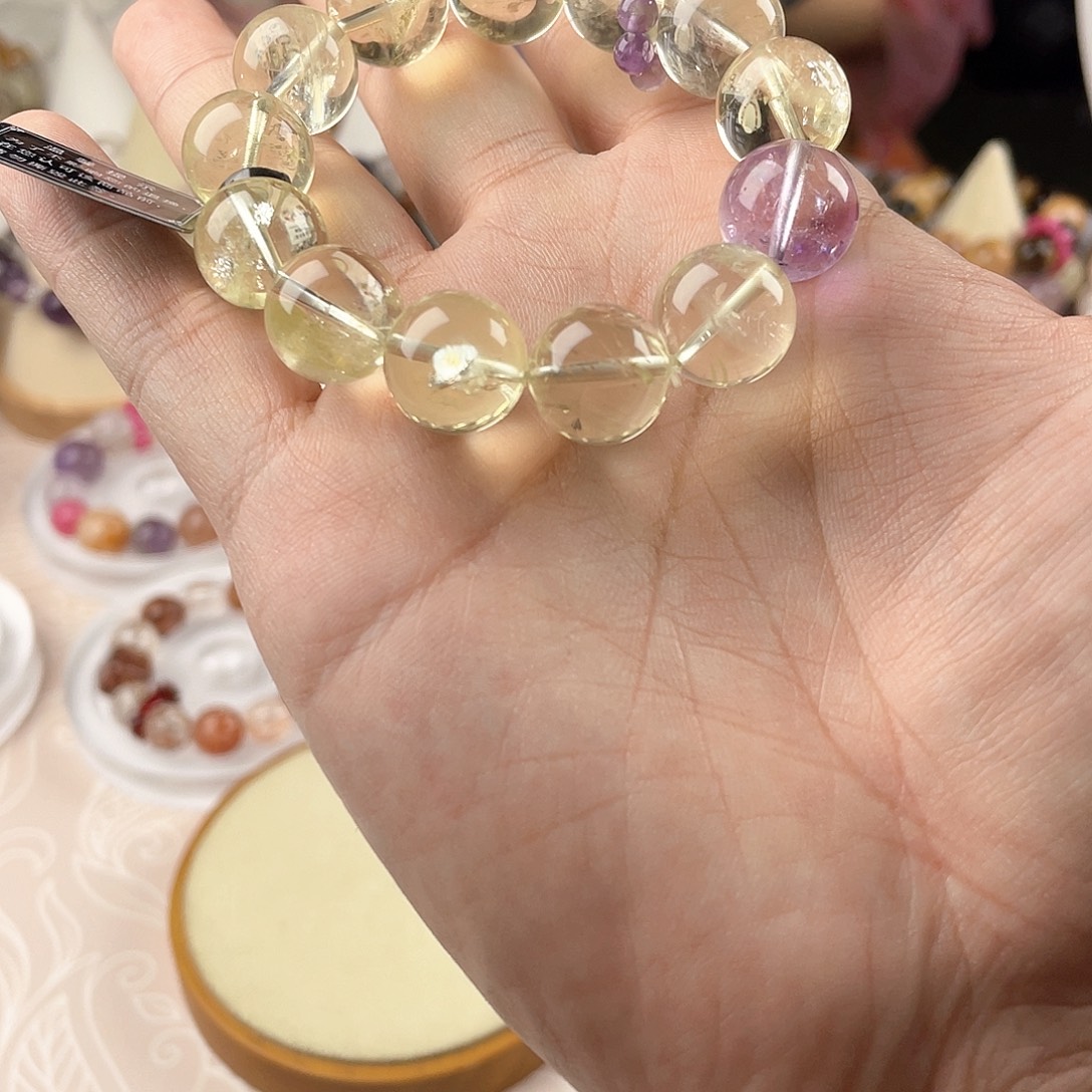 银S925镀金镶嵌手链水晶