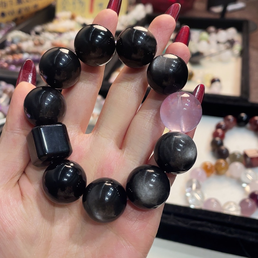 未镶嵌手链水晶紫巨无霸