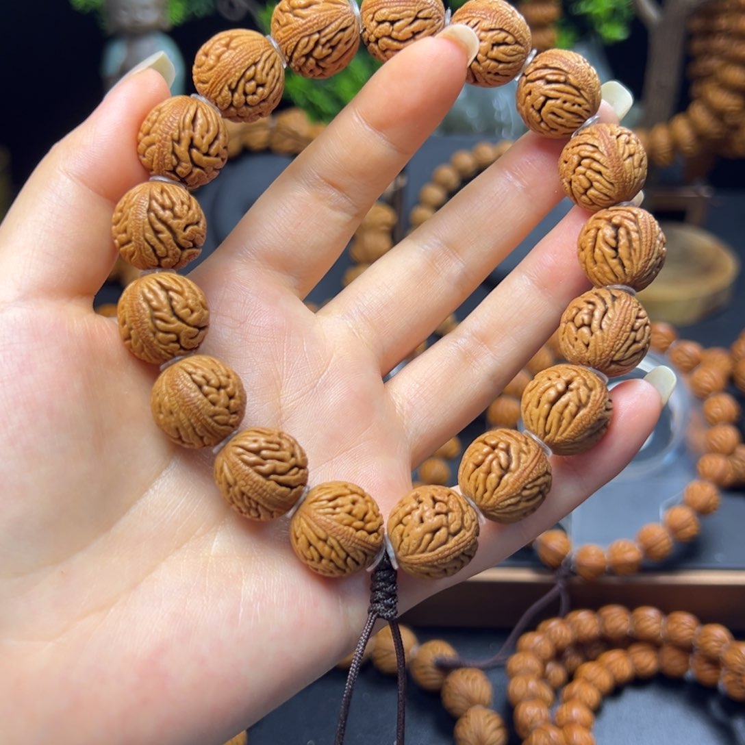 桃核手串绣球16手串