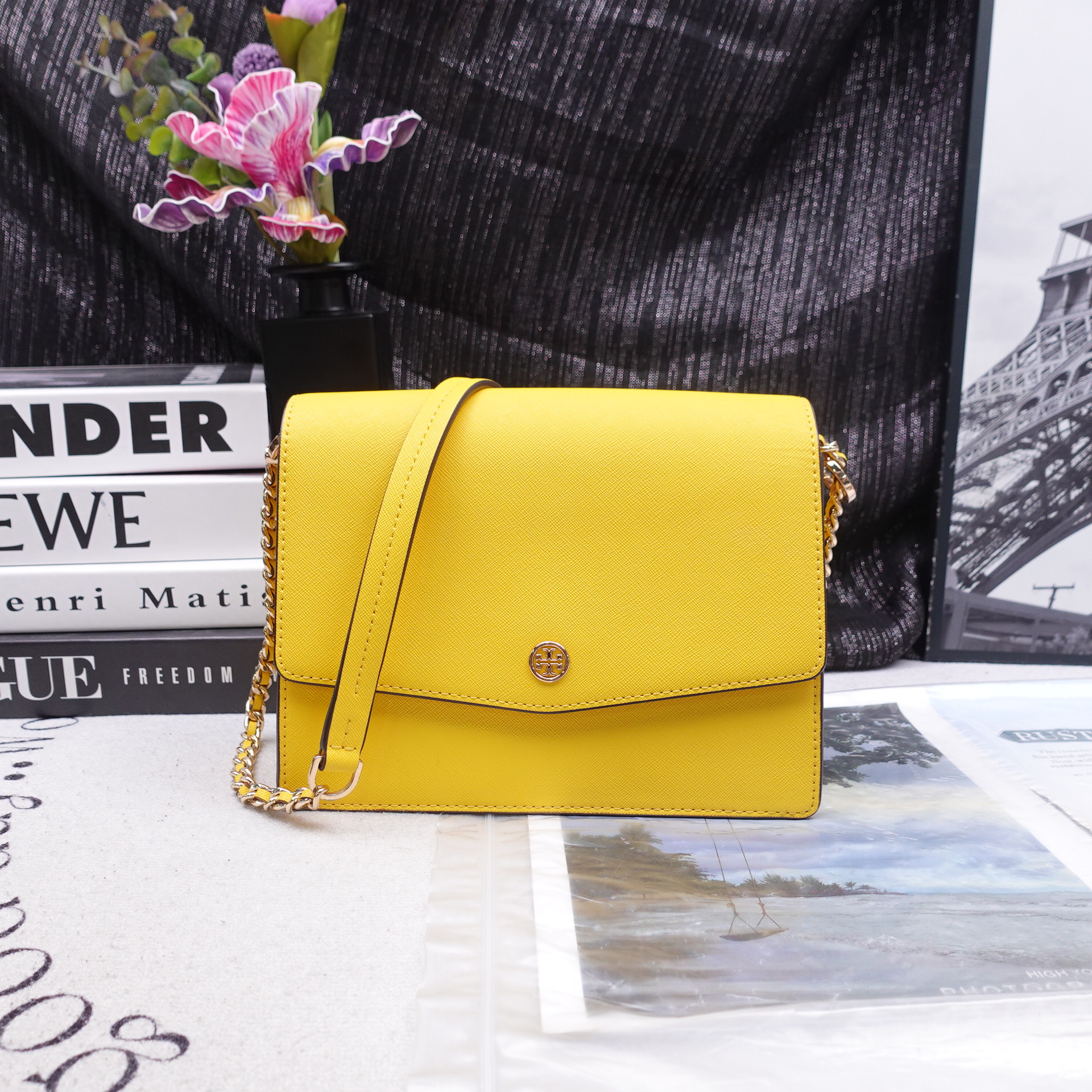 95新 TORY BURCH/汤丽柏琦 单肩包/T_ZY0000  T10338134