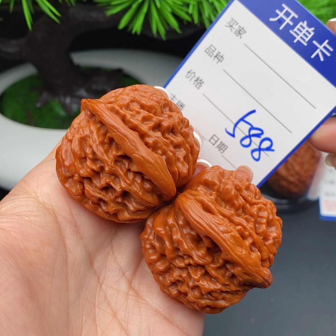 文玩核桃把件43四座楼588