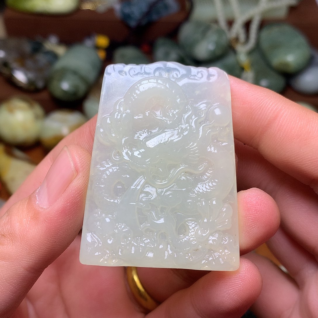 未镶嵌岫玉岫玉手把件挂件