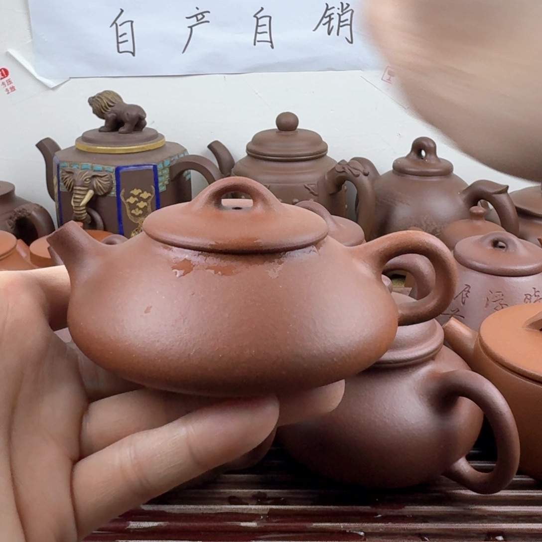 紫砂茶壶憨瓢170cc降坡泥