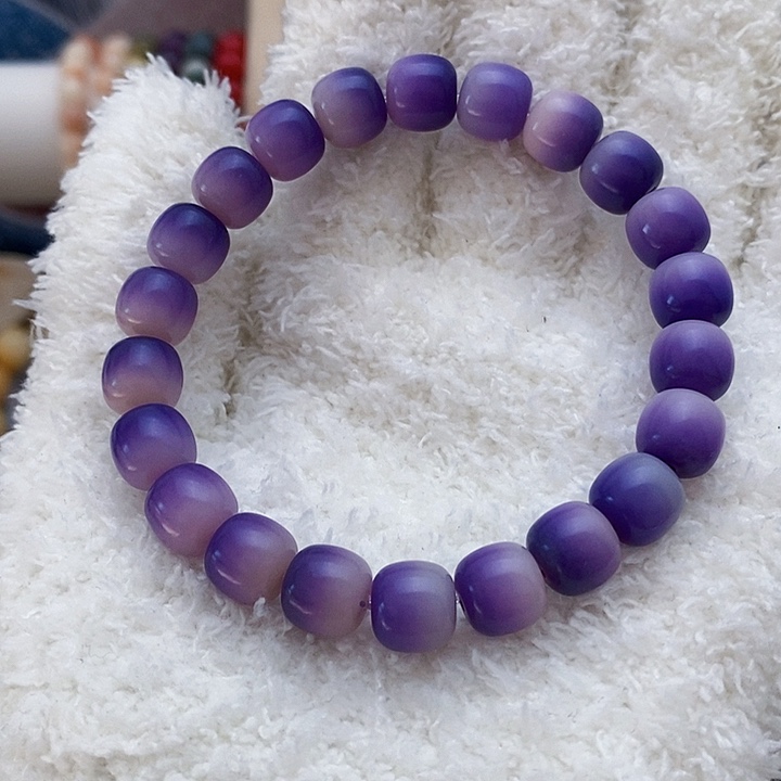 菩提根/象牙果手串紫黛烟菩提根老型桶手串