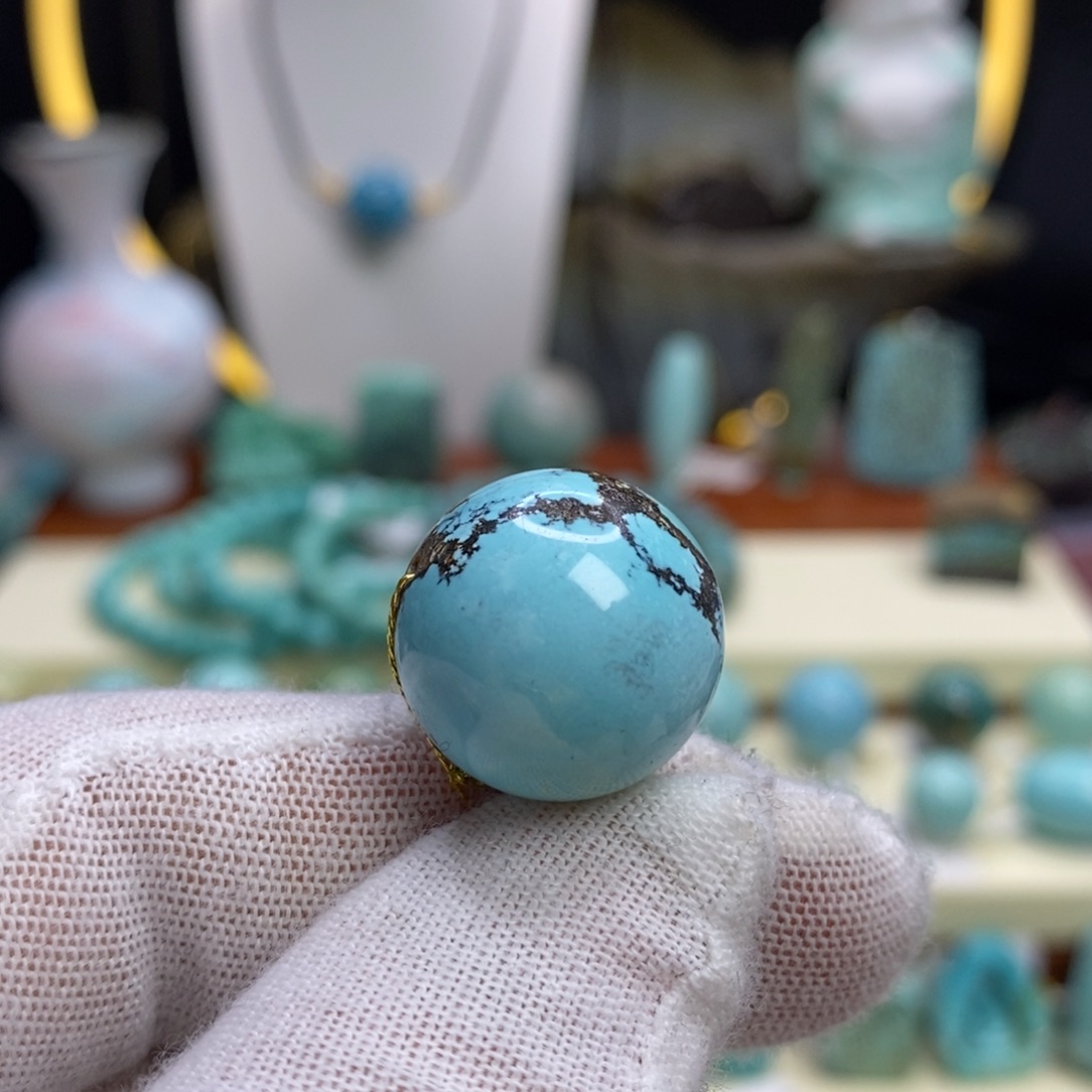 绿松石未镶嵌珠宝半成品18.2