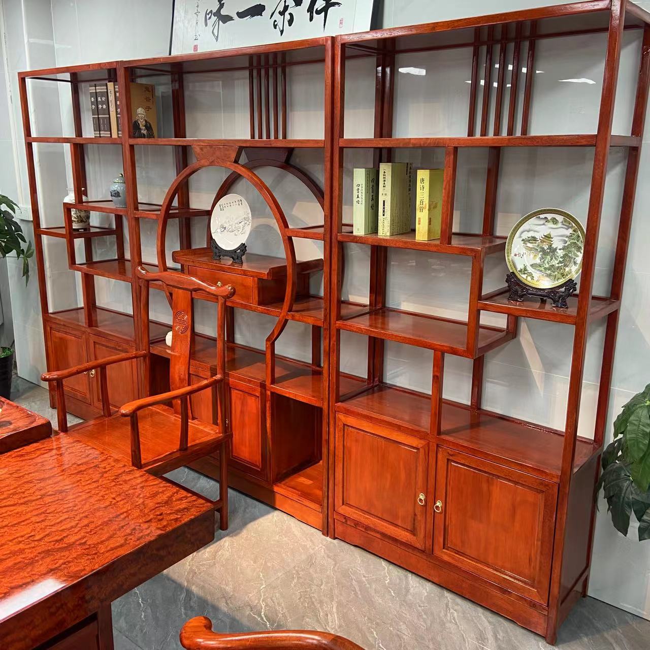 镜花水月博古架实木置物多层柜储物多宝阁