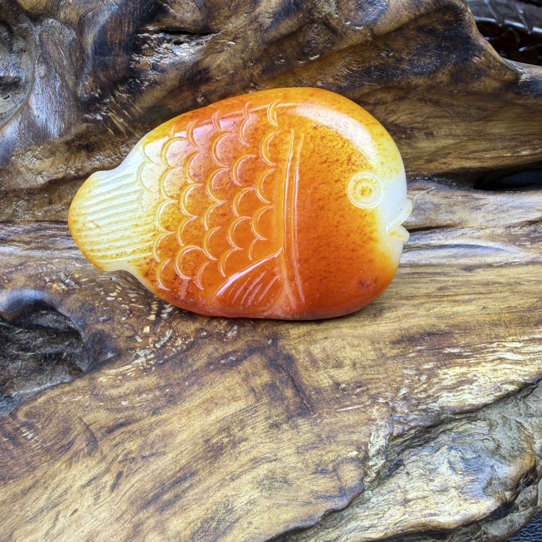 新疆和田玉，55克.金玉满堂.