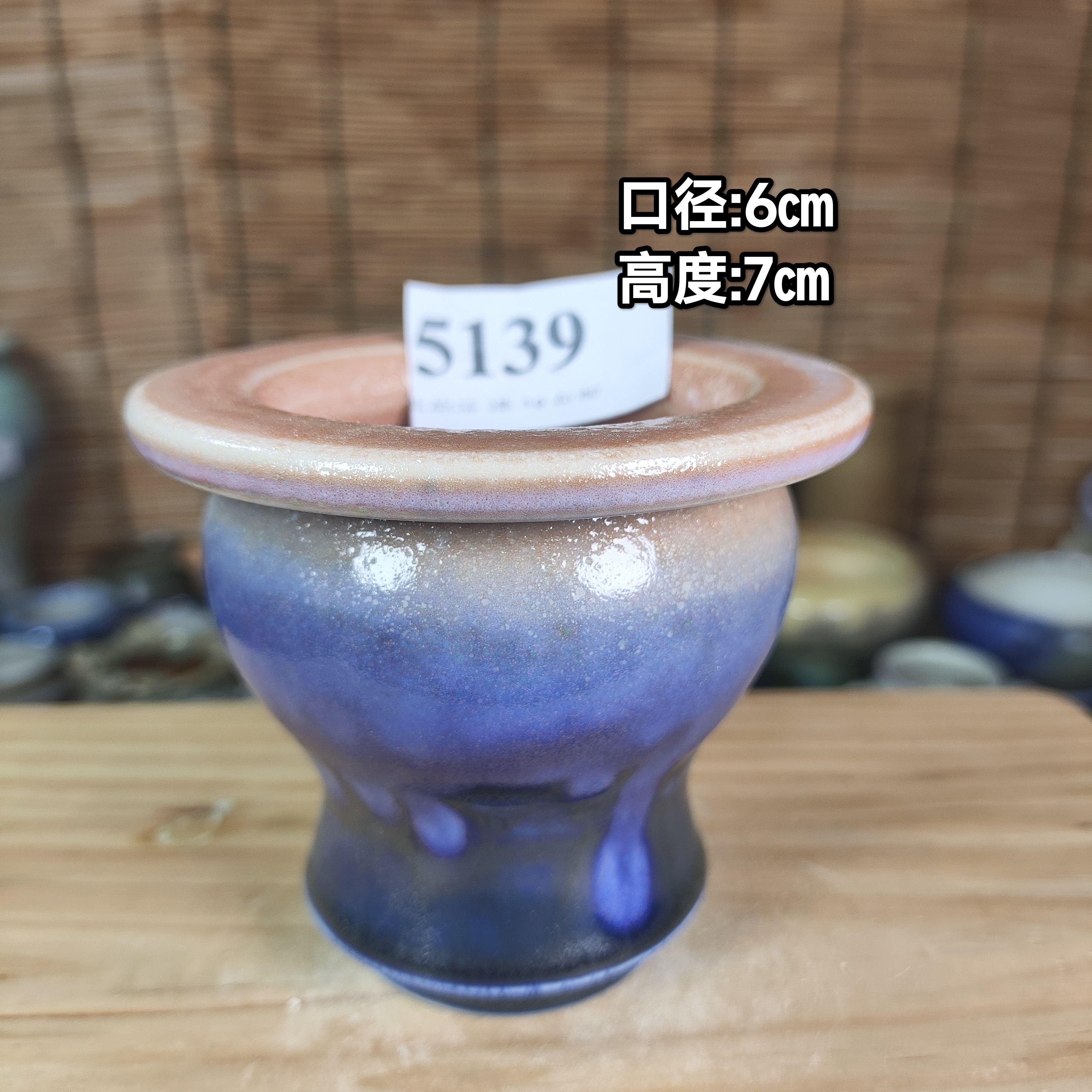 手工创意多肉花盆摆件迷你多肉花盆景德镇纯手工制做