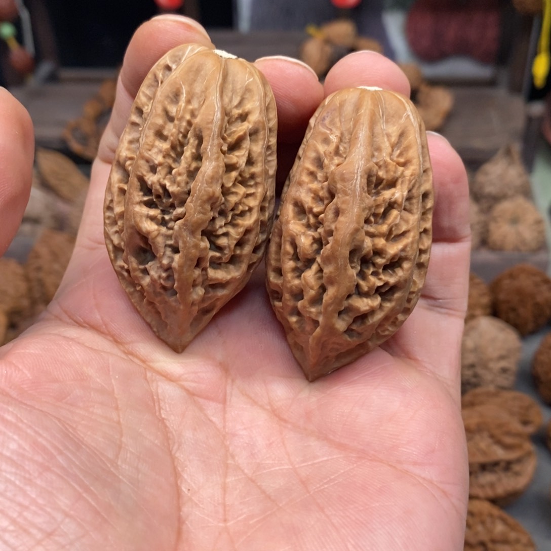 文玩核桃把件北冥鱼骨