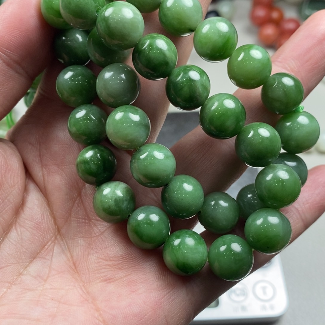 和田玉手链未镶嵌姐****洒