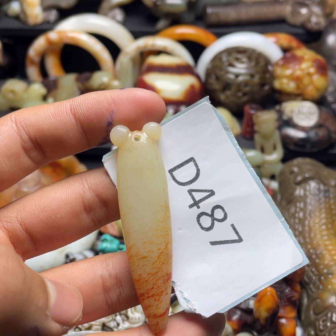 和田玉（糖玉）挂件未镶嵌