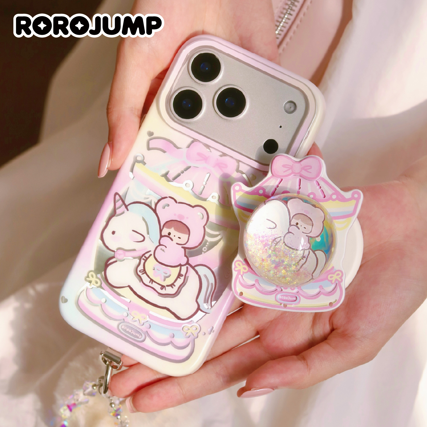 肉肉酱奶油独角兽磨砂电镀耐磨可爱卡通苹果磁吸手机壳17/16/15