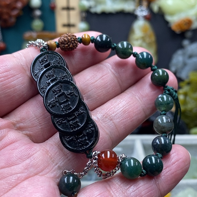 【闪购商品】蛇纹石玉手牌未镶嵌