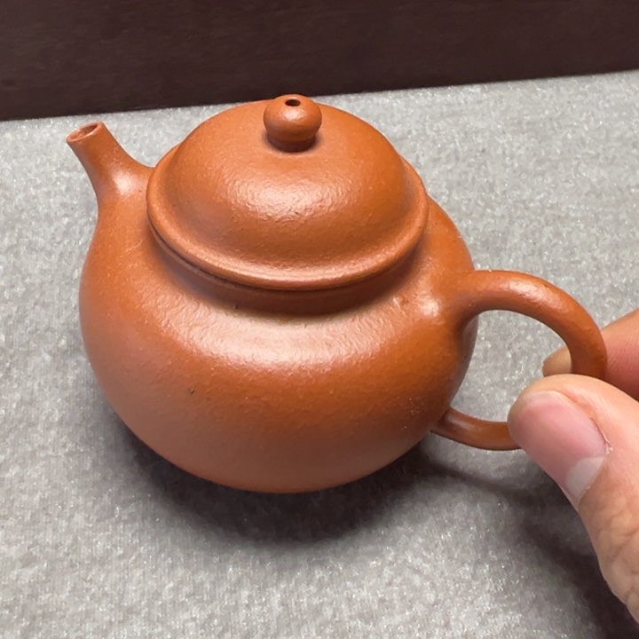 紫砂茶壶微瑕朱泥掇只
