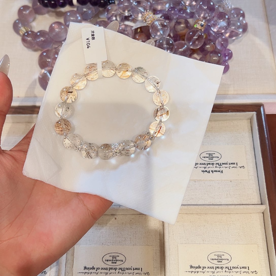 水晶手链未镶嵌S****?48小时鉴赏