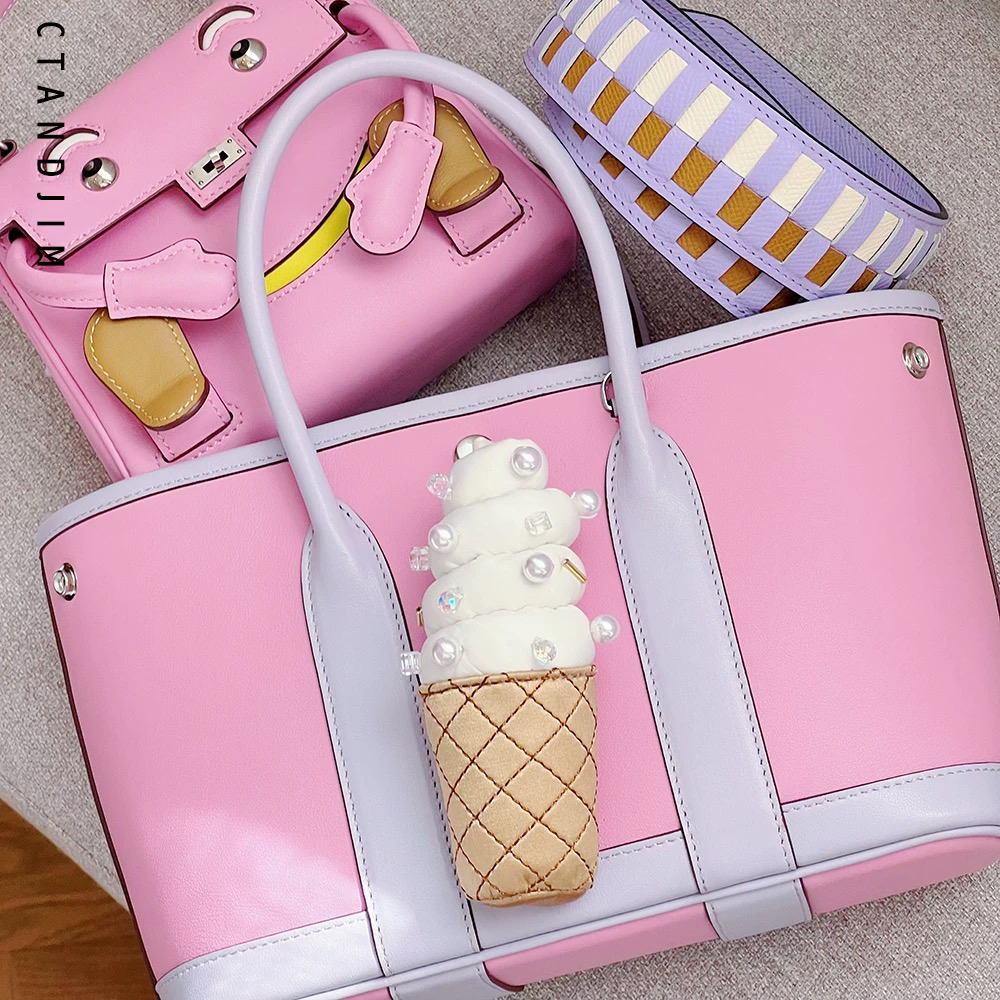 CTANDJIM香草blingbling冰淇淋花园包 手提包 托特吧 斜挎包