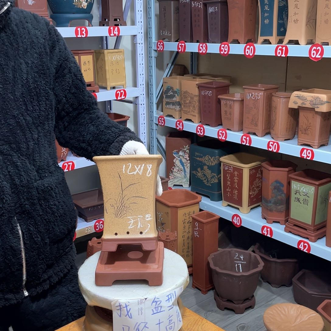 紫砂天心紫砂手工花盆