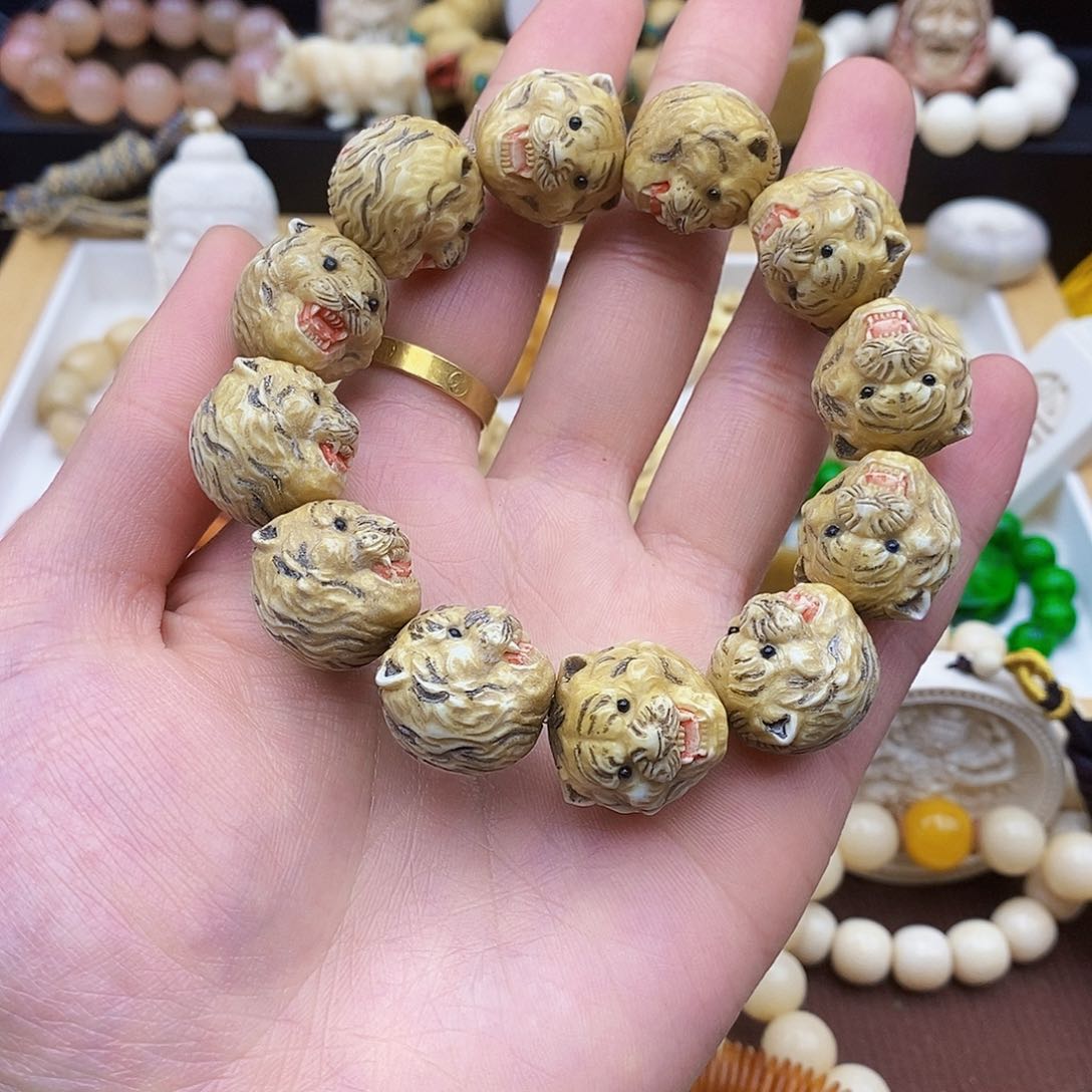 驼骨手串/手链20mm鹿角根付骨