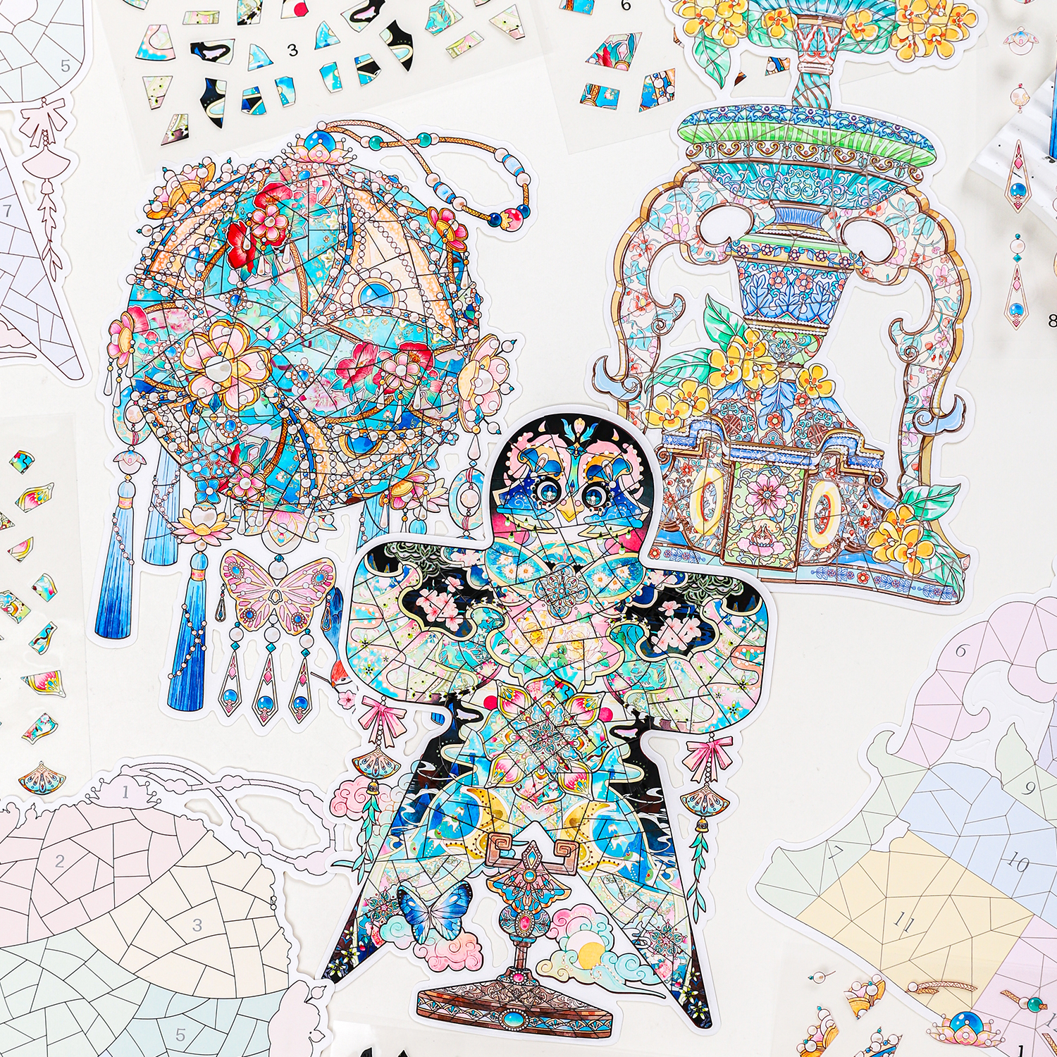 纸迹造景贴纸云川枕月修复系列特油微缩场景贴纸拼贴3D立体小屋