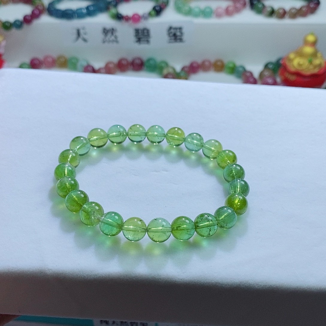 碧玺手链未镶嵌8.2mm左右