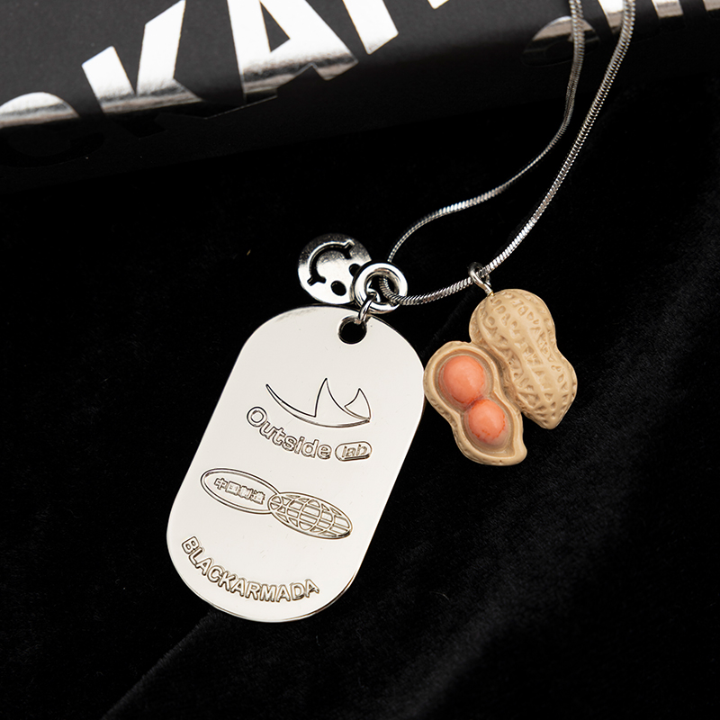 钛钢项链 趣味百搭项链设计感嘻哈时尚吊坠可爱挂饰SP-3669