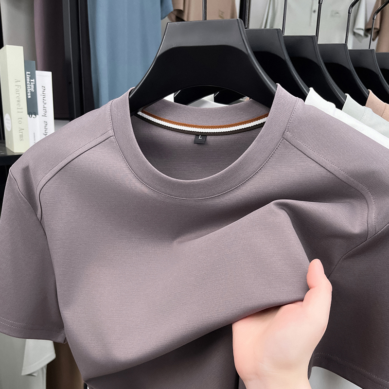 T恤男装2025年春季夏季男士薄款打底短袖圆领长袖时尚内搭男T恤  