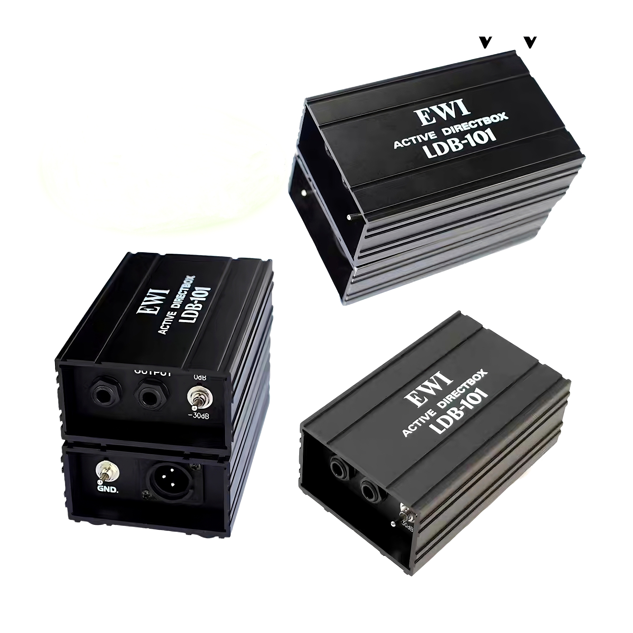 EWI LDB-101单通道DI盒直接注入盒 吉他贝斯键盘电声乐器演出录音