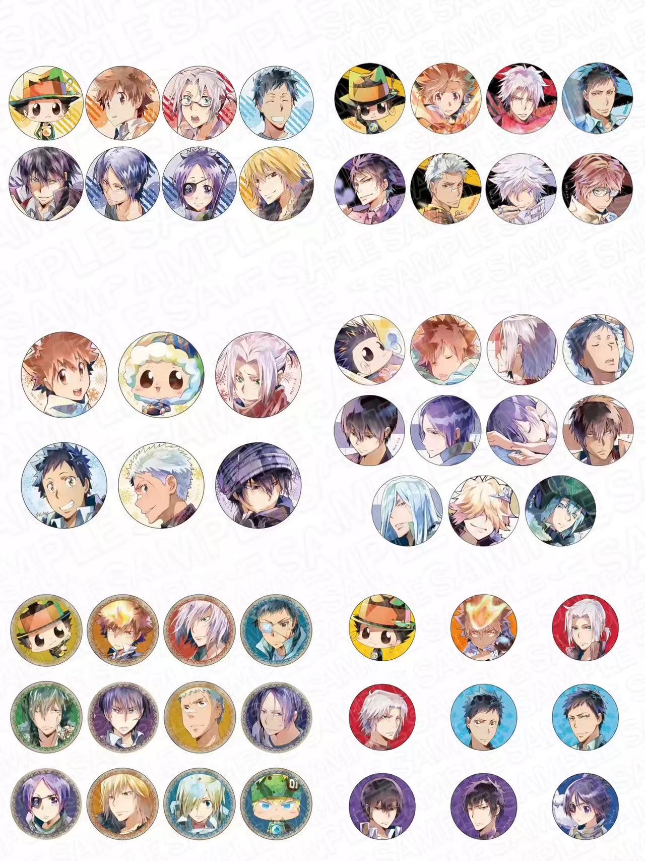 家庭教师 旁观者 冬服水彩系列吧唧 盲盒