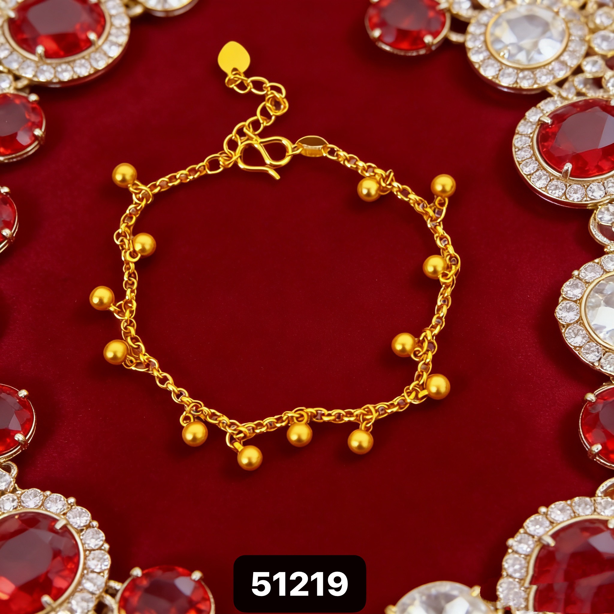 铜合金手镯 【精致硕果累累手链】镀真金轻奢小众设计时尚