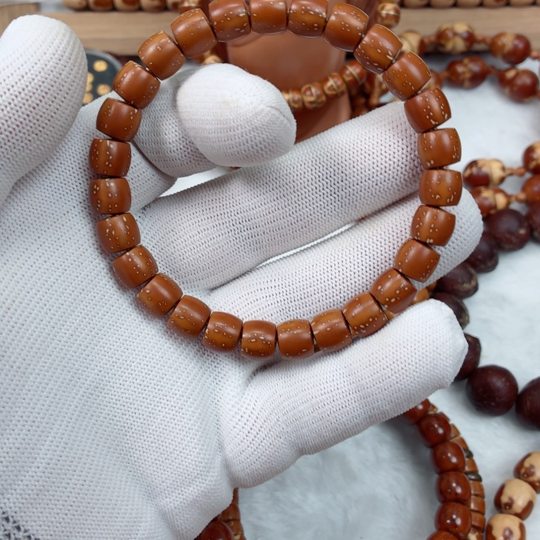 紫金鼠手串短轴直切，满天星