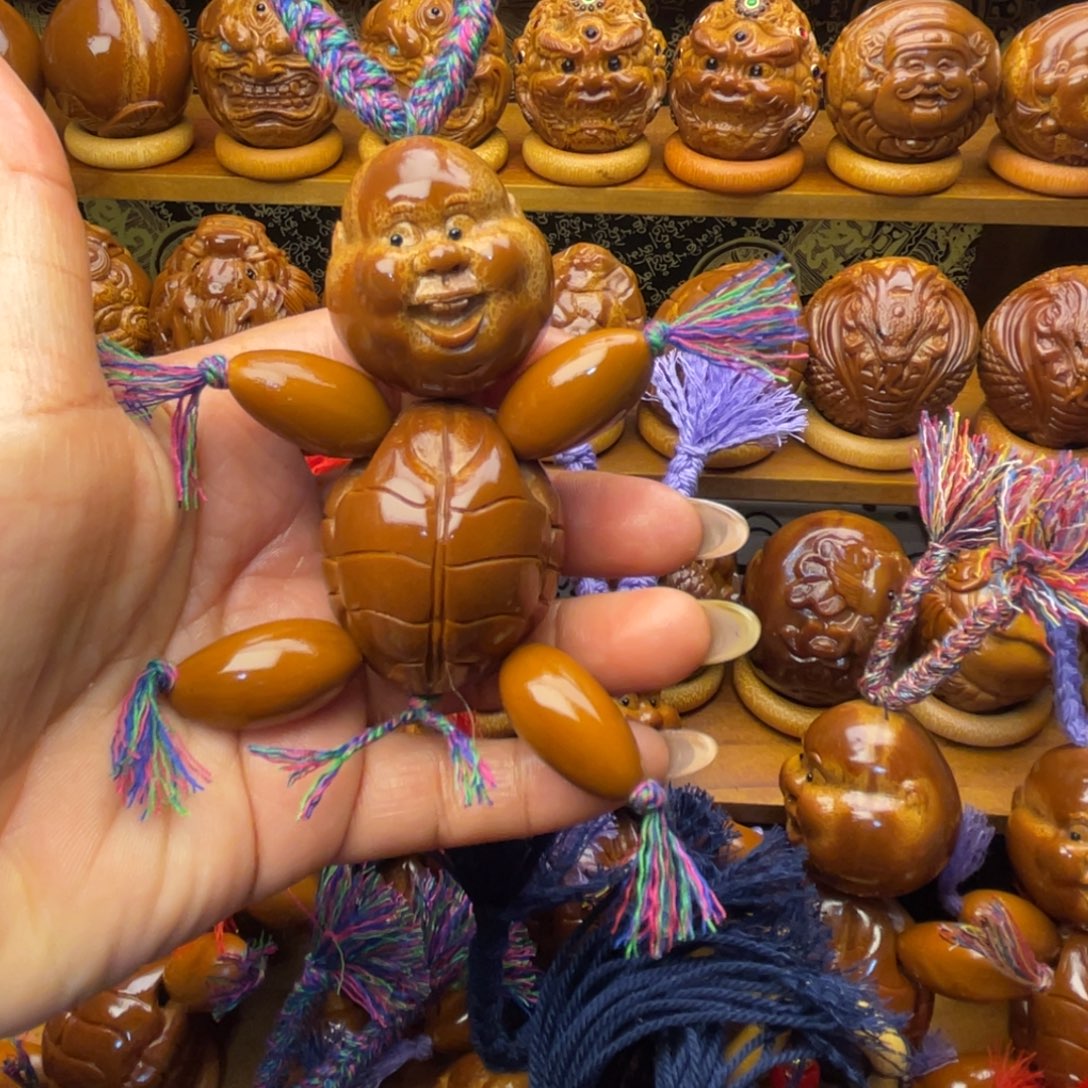 大****橄榄核吊坠富贵紫彩色