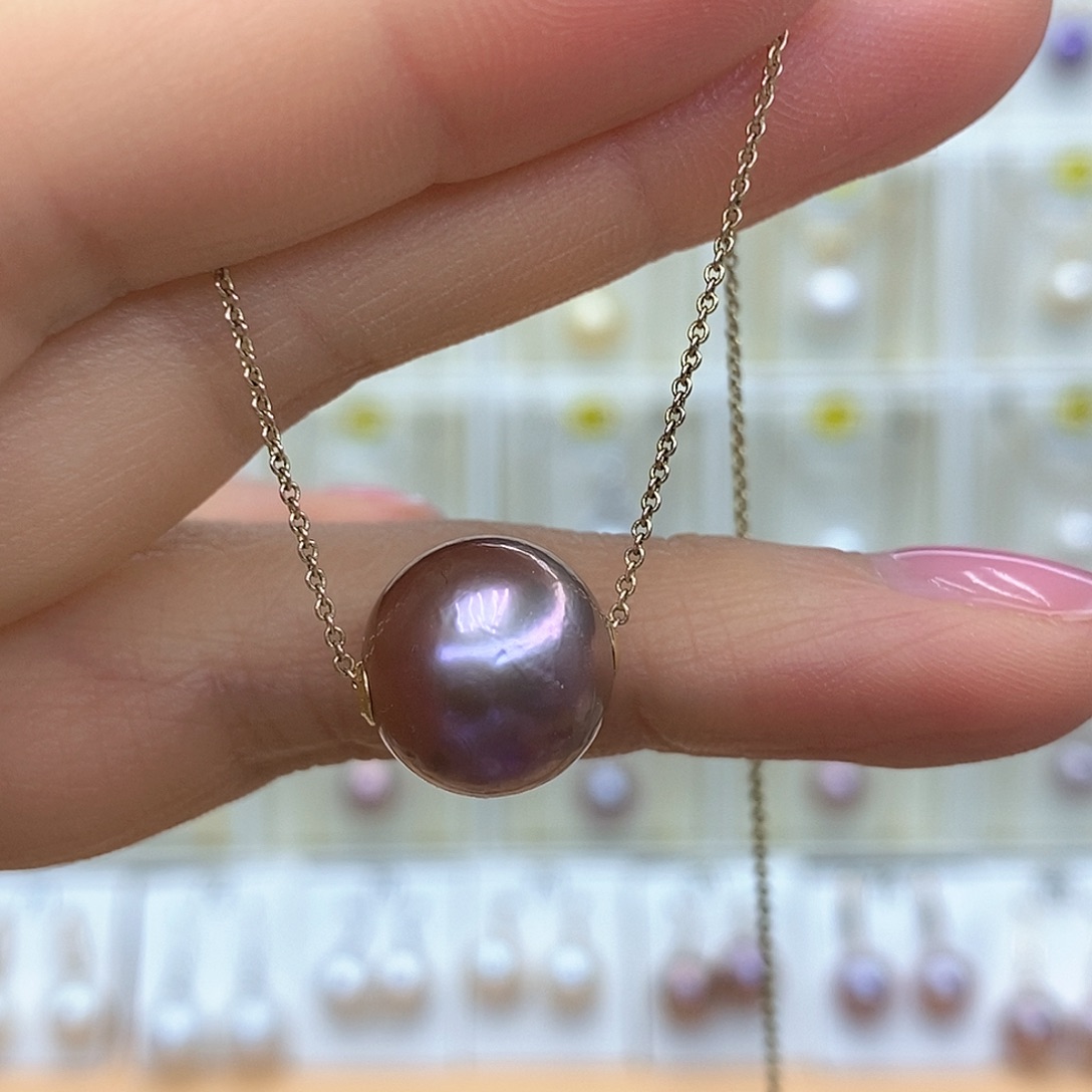 吊坠(赠链)18K金镶嵌淡水珍珠