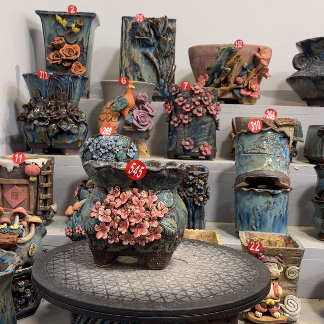 陶瓷微瑕545 号陶然花盆厂家直销