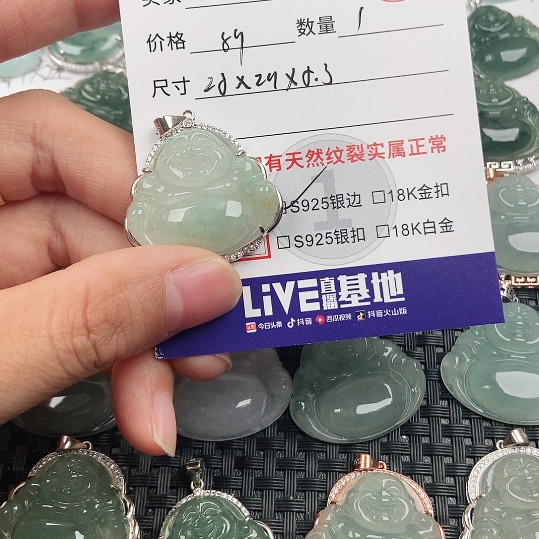翡翠银S925镶嵌颈饰