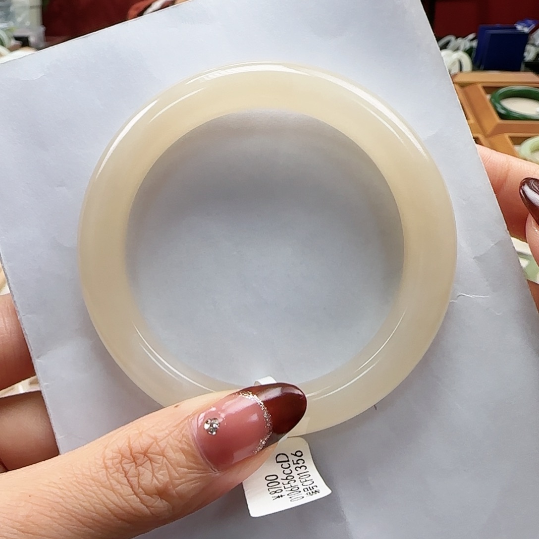 和田玉手镯未镶嵌58-59