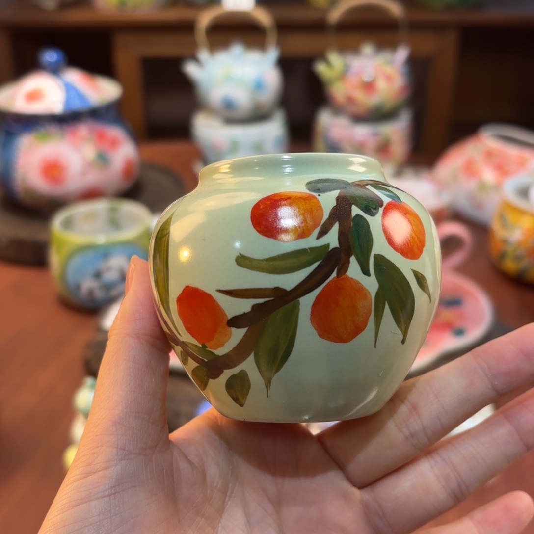 景德镇手绘高温釉下彩陶瓷茶具