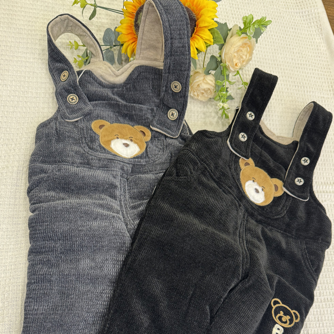 260克宝宝背带冬季加厚外穿夹棉开档背带裤男女童适用