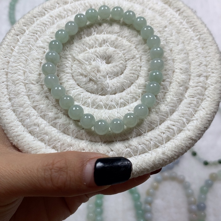 翡翠手串未镶嵌缅甸纯天然A货翡翠