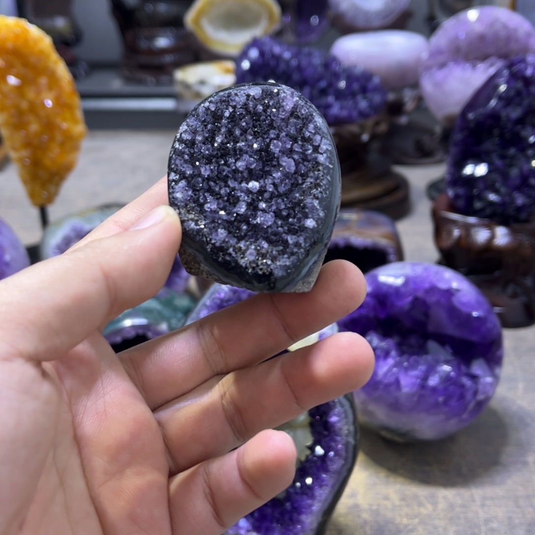 摆件未镶嵌紫晶摆件