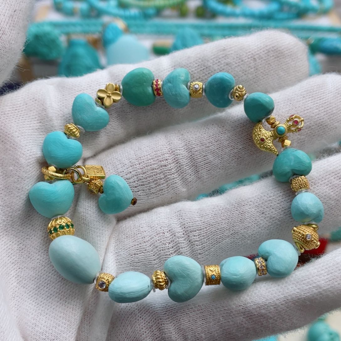 绿松石珠宝奇石未镶嵌