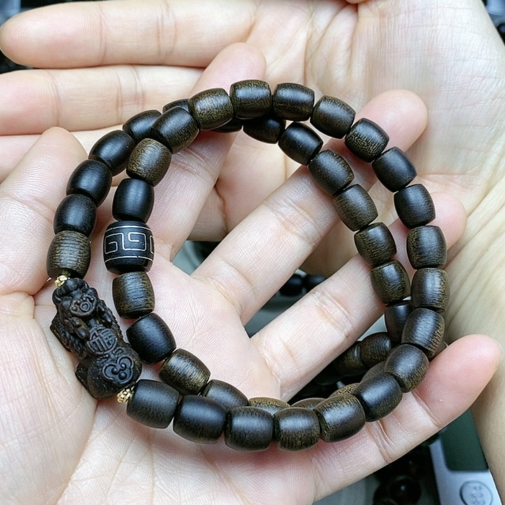 沉香手串(****)越南芽庄白棋楠