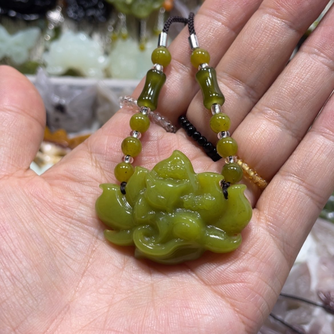 【闪购商品】岫玉颈饰未镶嵌98吊坠